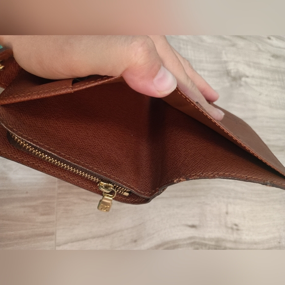 LOUIS VUITTON LV Monogram Canvas Leather Zippy Clutch Compact Wallet - Picture 7 of 13